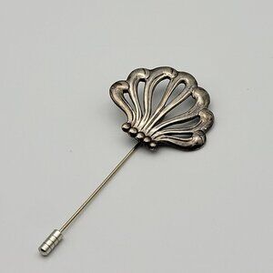 IC James Craig 925 Sterling Silver Williamsburg Stick Pin Scallop Shape 2.75 in
